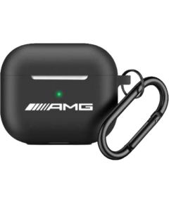 3MK AMG AMAP2RBK AirPods Pro 2 cover czarny|black Silicone White Logo