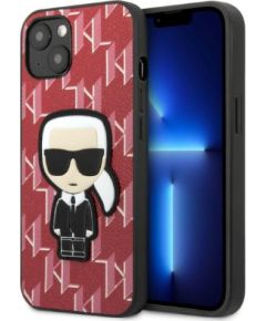 Karl Lagerfeld Monogram Ikonik Case for iPhone 13 Red