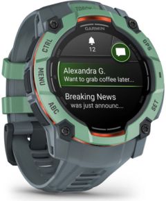 Garmin Instinct 3 AMOLED 3.3 cm (1.3") 50 mm Digital 416 x 416 pixels Touchscreen Green GPS (satellite)