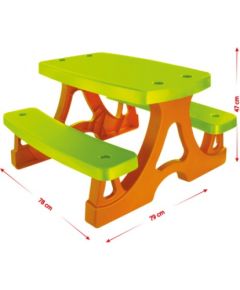 Mochtoys Plastmasas galds ar soliem *107227* 78x79x47cm