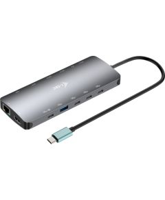 I-TEC USB-C Metal Nano Dock 2x HDMI 1x USB-C Video 1x GLAN 1x Audio/Mic 1xSD/microSD 1x USB 3.2 3x USB-C 3.2 Gen2 2x USB 2.0 PD140W