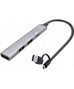 HUB USB I-TEC Hub USB-C/USB-A Metal 1x USB 3.0 + 3x USB 2.0