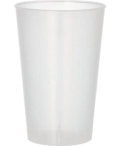 GLĀZES 15GAB., 300ML, D8CM, H11.7CM, ATKĀRTOTI LIETOJAMAS, PP PLASTMASA 0.4238kg/iepak., Pap Star
