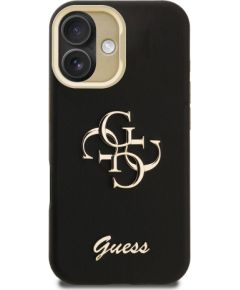 Guess PU Grained 4G Logo Stand Camera Frame Case Aizsargapvalks priekš Apple iPhone 16