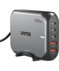 UNITEK WALL CHARGER 2X USB-A 3X USB-C PD 3.1 188W