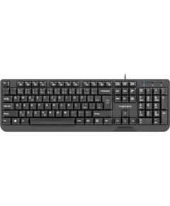 NATEC KEYBOARD TROUT SLIM USB, CZ/SK LAYOUT, BLACK