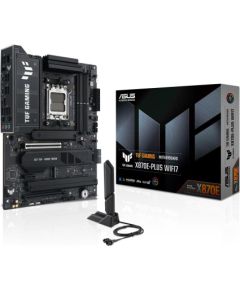 Mainboard ASUS AMD X870E SAM5 ATX Memory DDR5 Memory slots 4 1xPCI-Express 3.0 1x 1xPCI-Express 4.0 16x 1xPCI-Express 5.0 16x 4xM.2 1xHDMI 4xUSB 2.0 7xUSB 3.2 2xUSB-C 1xRJ45 3xAudio port TUFGAMX870E-PLUSWIFI7