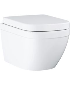 Grohe pods ar QR/SC vāku EuroCeramic rimless, stiprināms pie sienas, 374x540 mm, Triple Vortex, balts
