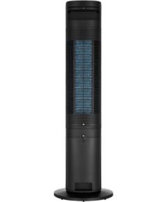 Midea Cooling tower fan, 45W, Ion purifying, 2 ice-box, 4l water tank,  3 wind modes: Normal/Sleep/Eco, 3 speeds,  Air flow 300m3/h, 7h timer, Auto swing blades 60, Remote control, Power off memory, black color, 1000x310x310 mm