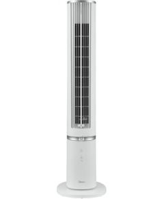 Midea Aroma Tower fan, 45W, Fully Detachable for Easy Cleaning, Built-in Essential Oil Diffuser, Air flow: 38.3 m3/min, 2 Wind modes - Normal/Sleeping, 4 speed settings, 7h timer, Multi-angle Remote control, Oscillation 70, white color, 1032x275x275