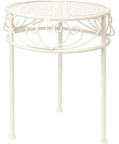 Ziedu statīvs SANDY D30xH38cm, antīki balts