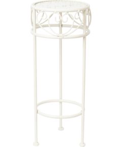 Ziedu statīvs SANDY D20xH50cm, antīki balts