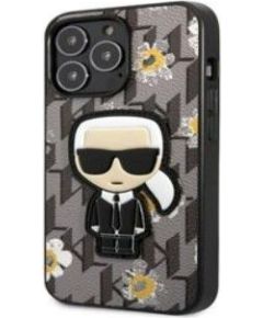 Karl Lagerfeld Apple  iPhone 13 Pro Ikonik Flower Case Grey