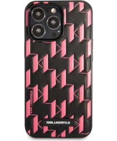 Karl Lagerfeld Apple  iPhone 13 Pro Monogram Plaque Case Black Pink