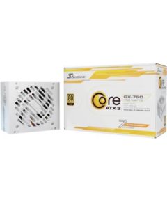 Power Supply SEASONIC CORE GX White 750 Watts Efficiency 80 PLUS GOLD MTBF 100000 hours SRP-CGX751-A5A32SF-W