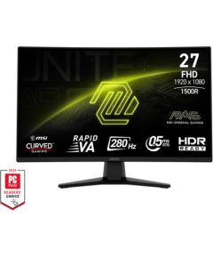 LCD Monitor MSI MAG 274CXF 27" Gaming/Curved Tilt Matte Panel VA 1920x1080 16:9 280 Hz 0.5 ms Colour Black MAG274CXF