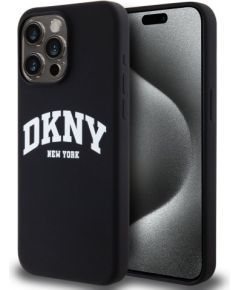 DKNY Apple  DKNY Liquid Silicone Arch Logo MagSafe Case for iPhone 15 Pro Max Black