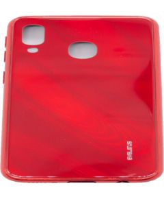 Evelatus Samsung  Galaxy A20e Water Ripple Full Color Electroplating Tempered Glass Red