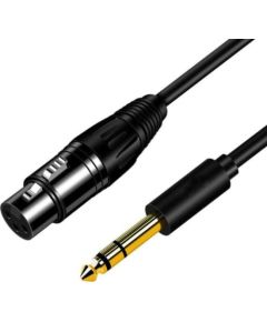 Mozos Kabel mikrofonowy XLR - Jack 6.35 3m MCABLE-XLR-FJ