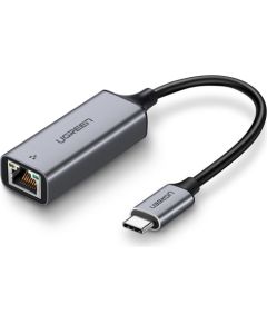Adapteris UGREEN ar USB-C - RJ45 savienotājiem , Gigabit Ethernet (pelēks)