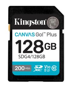 Atmiņas karte Kingston 128GB SDXC Canvas Go Plus Gen4