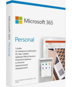 Microsoft 365 Personal PL (1 osoba.; 5 urządzeń ; 12 miesięcy; wersja fizyczna; Polska) (EP2-32454)