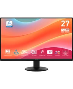 LCD Monitor MSI PRO MP272L 27" Business Matte Panel IPS 1920x1080 16:9 100Hz 1 ms Tilt Colour Black PROMP272L