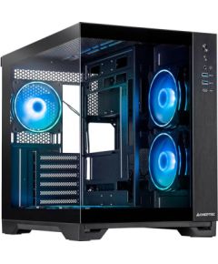Case CHIEFTEC VISIO GM-30B-TG-OP MidiTower Case product features Transparent panel Not included ATX MicroATX MiniITX Colour Black GM-30B-TG-OP