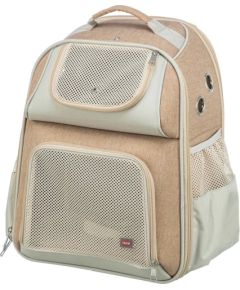 TRIXIE 28831, Soft pet carrier, Backpack pet carrier, Dog, 7 kg, Top & front load, Beige