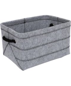 Grozs MAX FELT-4, 32x23x18cm, gaiši pelēks filcs