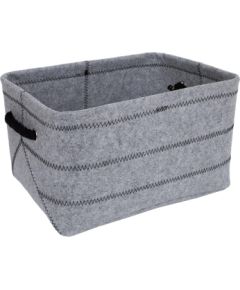 Grozs MAX FELT-3, 36x26x20cm, gaiši pelēks filcs