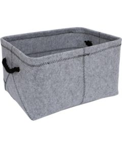 Grozs MAX FELT-2, 40x29x22cm, gaiši pelēks filcs