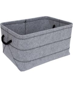 Grozs MAX FELT-1, 44x32xH24cm, gaiši pelēks filcs