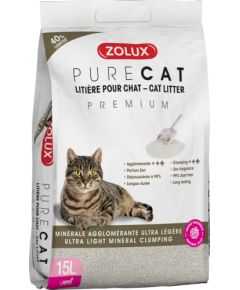 ZOLUX Żwirek dla kota mineralny zbrylający PURECAT Premium 15 l