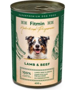 Fitmin Program karma mokra dla psa wołowina z jagnięciną 400g