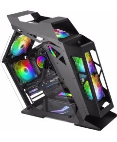 Mars Gaming MC61 Datora korpuss M-ATX / 4x FAN / ARGB Chroma