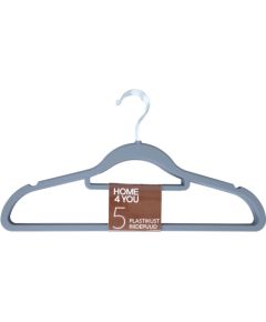 Hangers 5 pcs, dark grey, non-slip