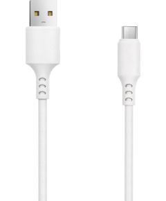 Setty kabelis USB - microUSB 1,0 m 2A balts NEW