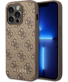 Guess GUHCP14LG4GFBR iPhone 14 Pro 6,1" maciņš | brūns