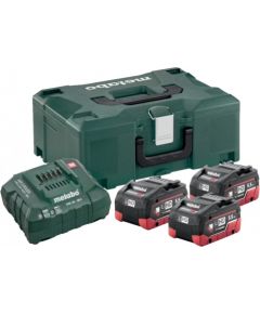 Basic set: 3 x 5,5 Ah LiHD + charger ASC 30-36 + MetaLoc, Metabo