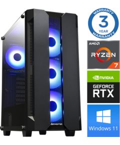 INTOP Ryzen 7 5700X 32GB 250SSD M.2 NVME RTX3050 8GB WIN11Pro