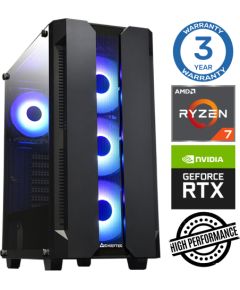INTOP Ryzen 7 5700X 16GB 500SSD M.2 NVME RTX3050 6GB no-OS
