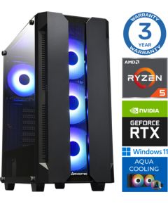 INTOP AQUA Ryzen 5 7600X 16GB DDR5 500SSD M.2 NVME RTX3060 12GB WIN11Pro