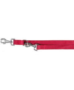Trixie Smycz Premium regulowana podwójna - Czerwona 2mx20mm