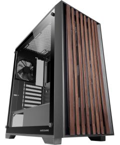Mars Gaming MCWOOD Datora korpuss ar koka līstēm ATX / caurspīdīgs stikls
