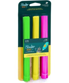 3Doodler Start 3DS-ECO-MIX4-75 3D printing material Compostable plastic Green, Pink, Yellow 1 g
