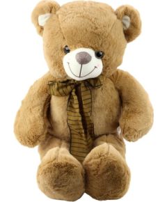 Leantoys Pluszowa Maskotka Przytulanka Miś z Brązową Kokardą w Paski 60cm LEAN Toys