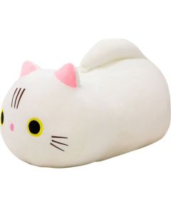 Leantoys Pluszowa Maskotka Przytulanka Kot Z Długim Ogonem Biały 40cm