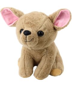 Leantoys Pluszowa Maskotka Przytulanka Mały Piesek Chihuahua Beżowy 22cm