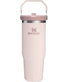 Stanley Termokrūze ar salmiņu The IceFlow Flip Straw 2.0 Tumbler 0,89L gaiši rozā